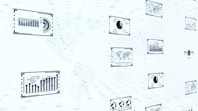 デジタルクラウド化によるデジタルトランスフォーメーションのイメージ　サイバーセキュリティコンセプ