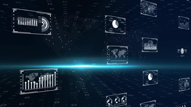 デジタルクラウド化によるデジタルトランスフォーメーションのイメージ　サイバーセキュリティコンセプ