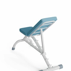 fully adjustable solid bench, 3d rendering