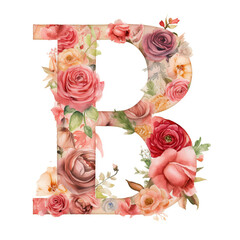 Naklejka na ściany i meble rose, flower, alphabet, a, b, c d, f, g, h, j, k, l, m, n, p, q, r, s, t, v, x, z, red, roses, isolated, love, nature, valentine, flowers, bouquet, blossom, beauty, floral, generative ai