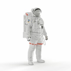 an astronaut in a spacesuit, 3d rendering