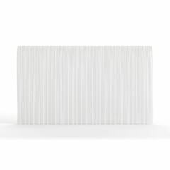 A white curtain, 3d rendering