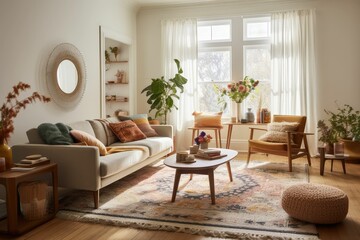 Bright Living Room Ideas with Generative AI Assistance