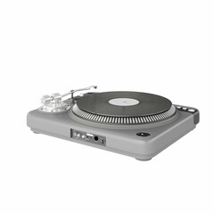 Fototapeta premium A Dj turntable, 3d rendering