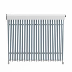 a metal radiator, 3d rendering