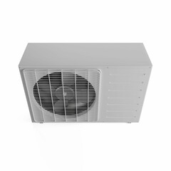 air conditioner on a white background, 3d rendering