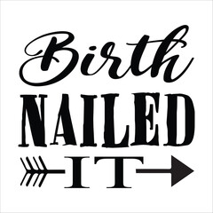 birth nailed svg design