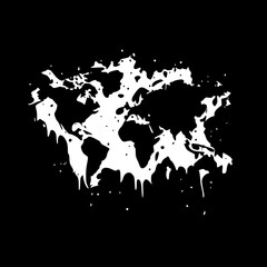 World - High Quality Vector Logo - Vector illustration ideal for T-shirt graphic