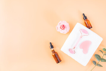 Female beauty and skin care products roller massager