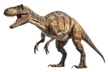 Allosaurus Dinosaur On Isolated Transparent Background, Png. Generative AI