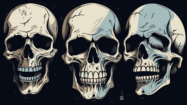 skull, human, skeleton, head, bone, halloween, death, anatomy, dead, bones, scary, isolated, horror, cranium, teeth, white, jaw, face, object, medicine, medical, black, spooky, symbol, fear