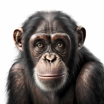 Chimpanzee (Pan) Genus of the great ape family, AI generated