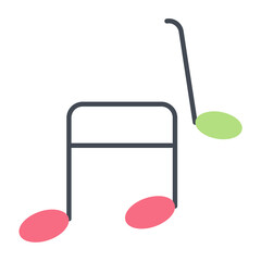 Music Notes Flat Icon