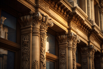 Obraz premium detail of the facade of the cathedral