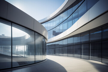 modern building with glass