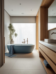 Bathroom interior architecture minimalist style