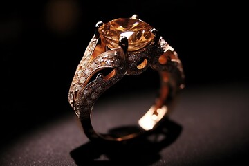 Fancy Jewelry Ring. Generative AI