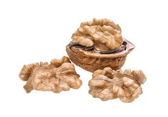 Walnuts isolated on transparent png