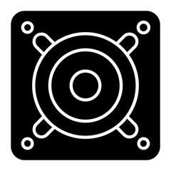 Boombox Glyph Icon