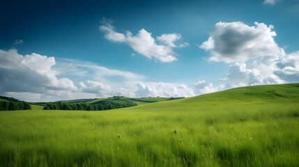 landscape with grass and sky