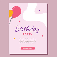 Birthday Invitation Layout