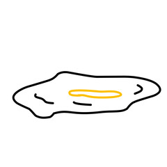 Fried egg outline