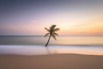 Fototapeta na wymiar tranquil beach at morning