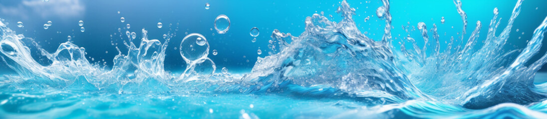 Fototapeta na wymiar 清涼感のある水のしぶき　スプラッシュ　しずる感