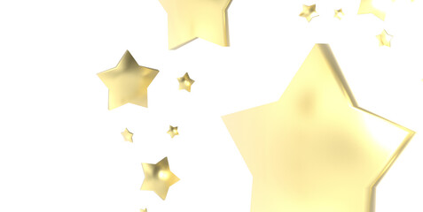 Holiday golden decoration, glitter frame isolated -