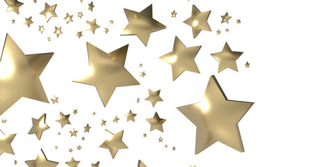 XMAS Stars - Glossy 3D Christmas star icon. Design element for holidays. -
