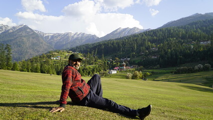 person on a mountain