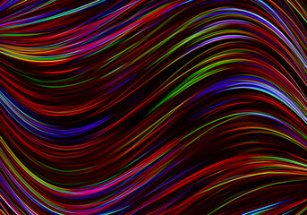 abstract lines wave colorful background
