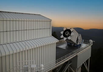 2.5m wide-angle optical SDSS telescope at Apache Point Observatory in New Mexico, United States