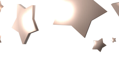 Holiday golden decoration, glitter frame isolated -