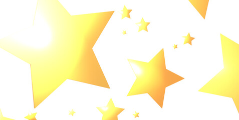 XMAS Stars - Holiday golden decoration, glitter frame isolated -