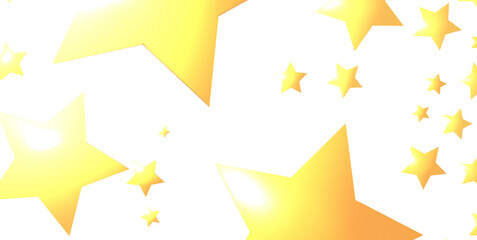 XMAS Stars - Holiday golden decoration, glitter frame isolated -