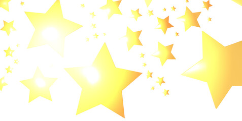 XMAS stars. Confetti celebration, Falling golden abstract decoration for party, birthday celebrate,