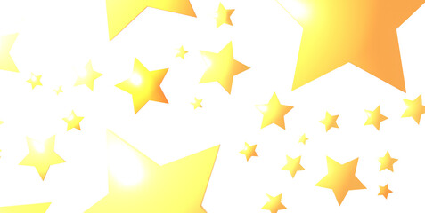 XMAS Stars - Holiday golden decoration, glitter frame isolated -