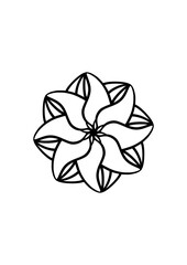 flower mandala radial symmetry