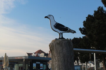 Möwe am Strand (Skulptur)