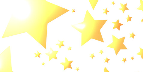 XMAS Stars - Holiday golden decoration, glitter frame isolated -