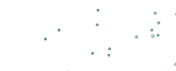 Abstract connected dots and lines. Concept of AI technology, Motion of digital data flow.