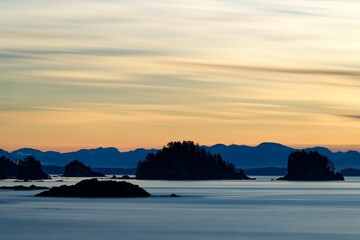 Broken Islands from The Wild Pacific Trail, Ucluelet, BC Canada