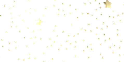 Stars - Glossy 3D Christmas star icon. Design element for holidays. - PNG