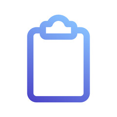 clipboard gradient icon