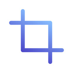 Obraz premium crop gradient icon