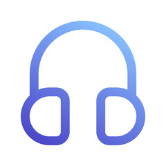 headphone gradient icon