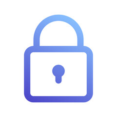 padlock gradient icon