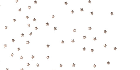 Stars - Holiday golden decoration, glitter frame isolated - PNG