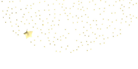 XMAS Glossy 3D Christmas star icon. Design element for holidays. - PNG